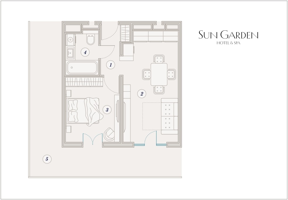 Планировка 2-комнатная 67,4 м²