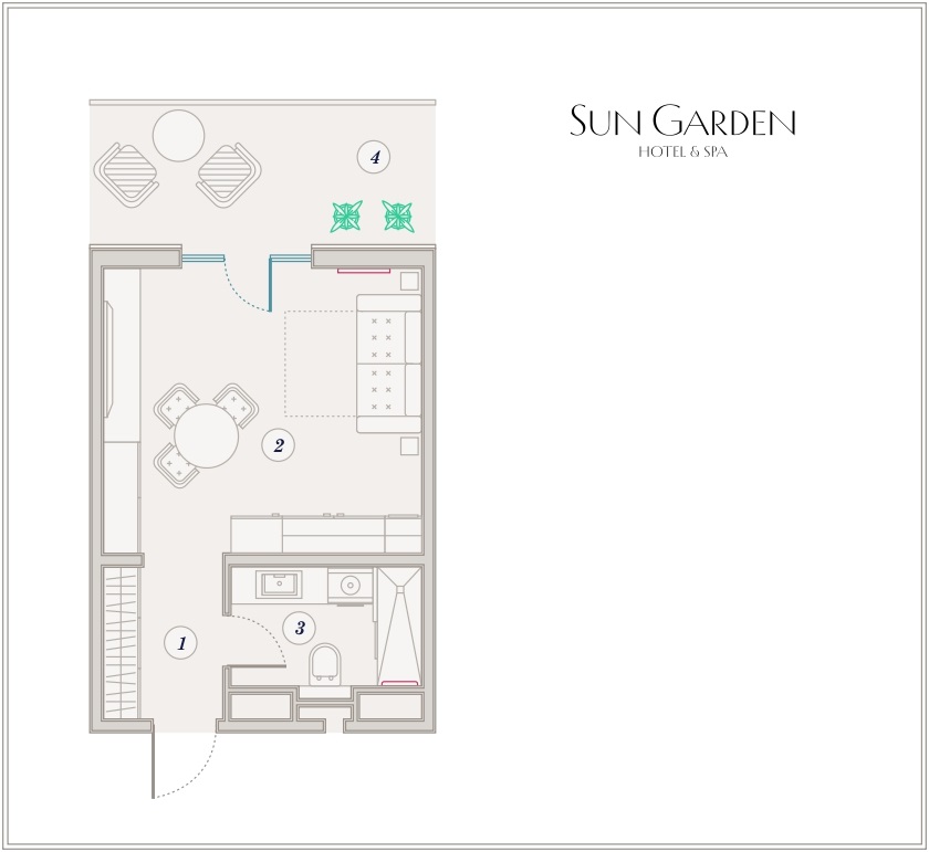 Планировка Студия 38 м²