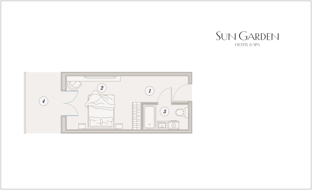 Планировка 1-комнатная 26,2 м²
