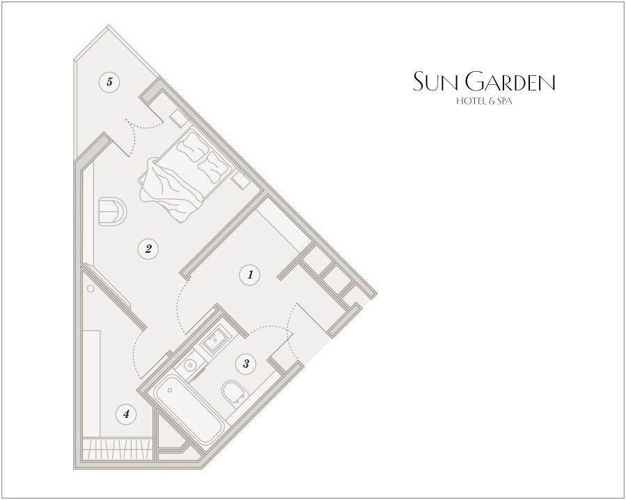 Планировка 1-комнатная 31,2 м²