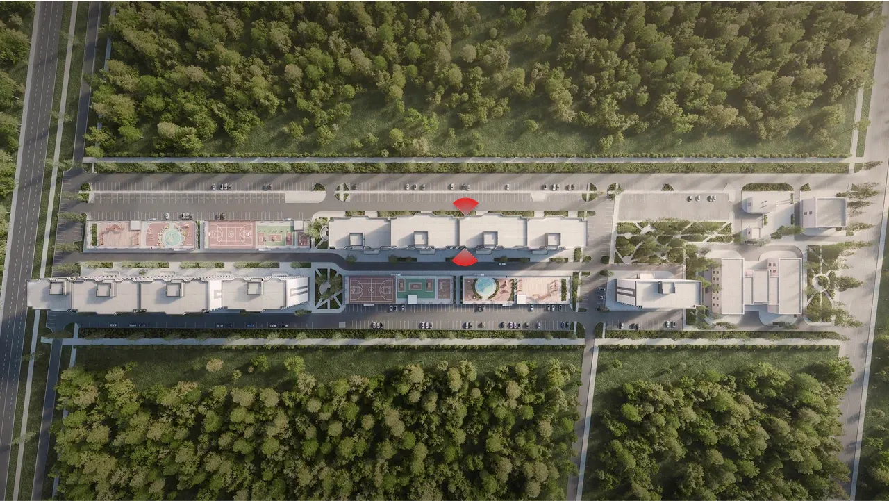 Планировка 2-комнатная 56,41 м²