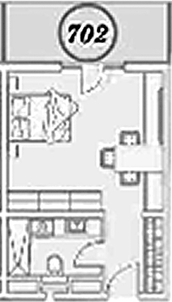 Планировка Студия 41,1 м²