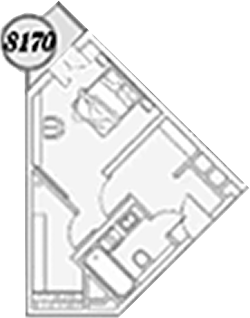 Планировка 2-комнатная 38,9 м²