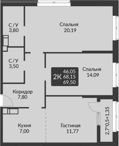 3-комн
