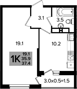 1-комн