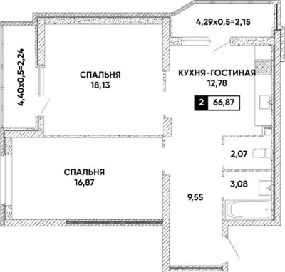 2-комн
