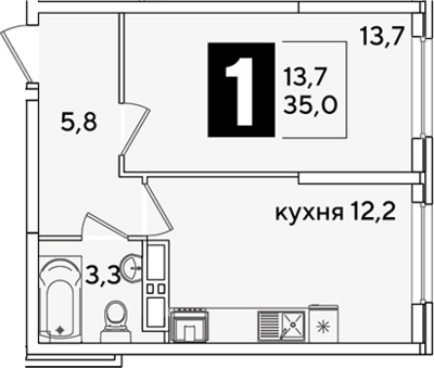 1-комн