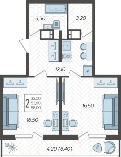 2-комн