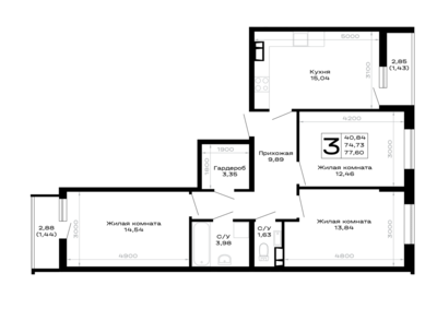 3-комн