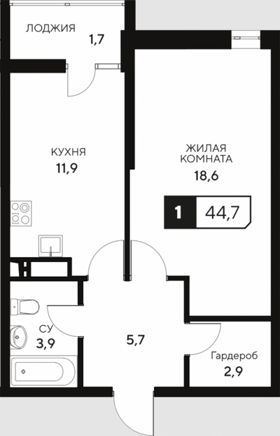 1-комн