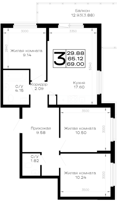 3-комн