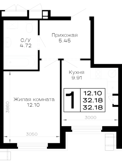 1-комн