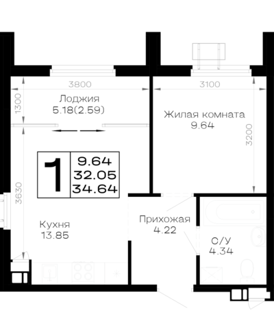 1-комн