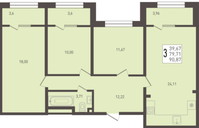 3-комн