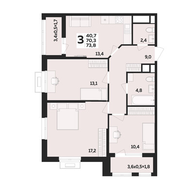3-комн