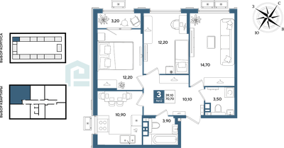 3-комн