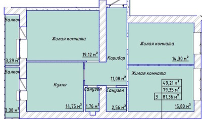 3-комн