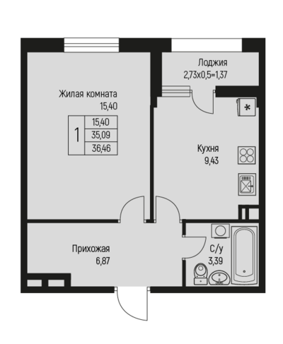 1-комн
