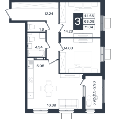 3-комн