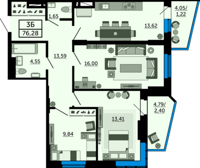 3-комн