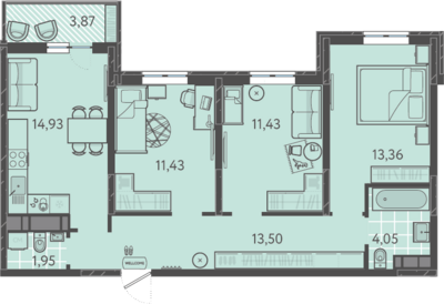 3-комн