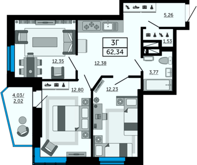 3-комн