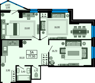 3-комн