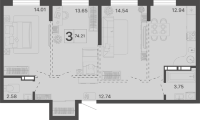 3-комн