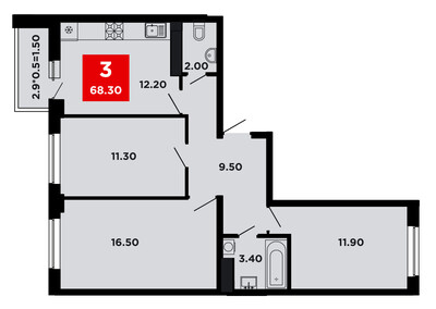 3-комн