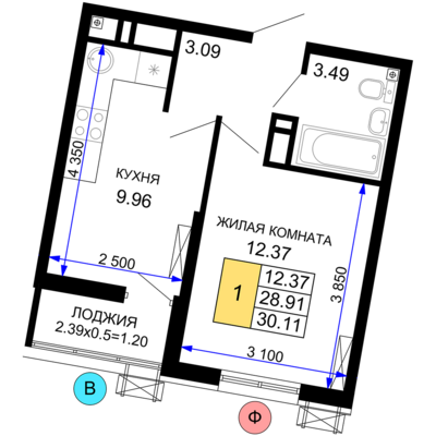 1-комн