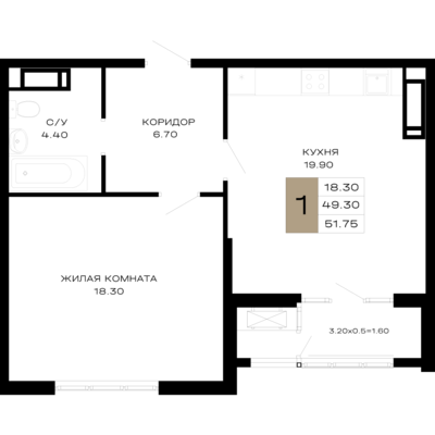 1-комн
