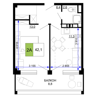 2-комн