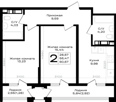 2-комн