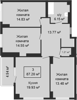 4+ комн