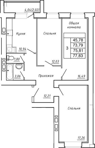 3-комн