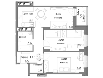 3-комн