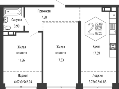 3-комн