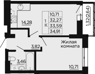 1-комн