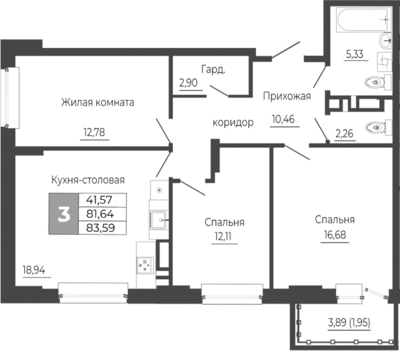 4+ комн