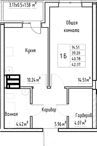 1-комн