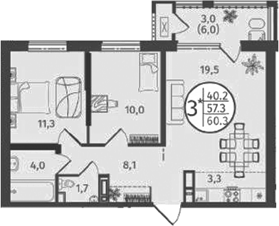 3-комн
