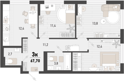 3-комн