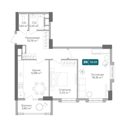 2-комн