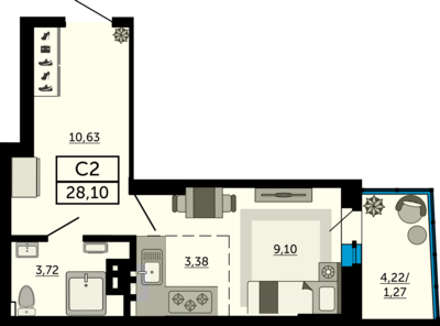 1-комн