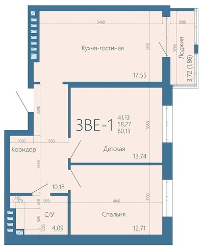 3-комн
