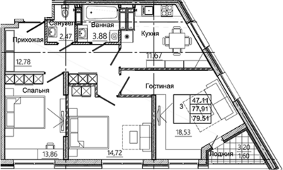 3-комн