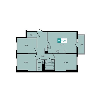 3-комн