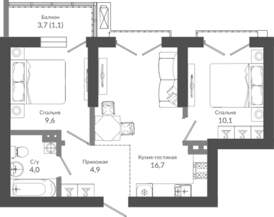 3-комн