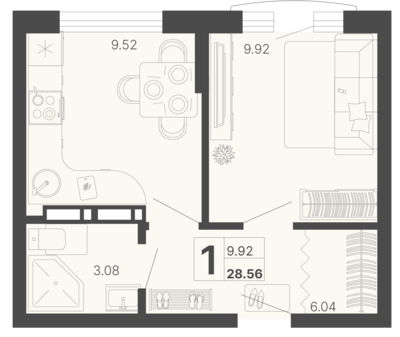 1-комн