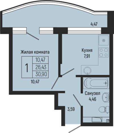 1-комн